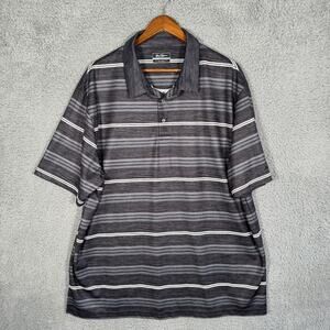 Ben Hogan Performance Golf Polo Shirt Mens 2XL XXL Short Sleeve Striped